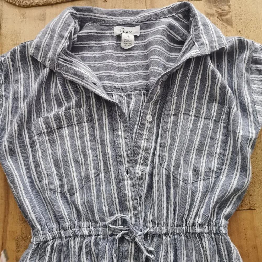 Button Front Shirt Dress - Picture 5 of 6